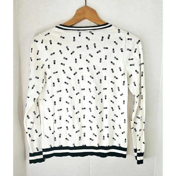 J. Crew Pineapple Sweater | Women’s Small EUC | Cotton Crew Pickleball Tennis - Picture 6 of 8